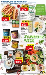 Gazetka promocyjna Lidl - GAZETKA - Gazetka - ważna od 02.01 do 02.01.2022 - strona 23 - produkty: Hummus, Sok, Ser, Sól, Mus, Parówki, Cytryny, Pasta warzywna, Vegangurt, Tarczyński, Pesto, Pieprz, Wagi, Mango, Fa