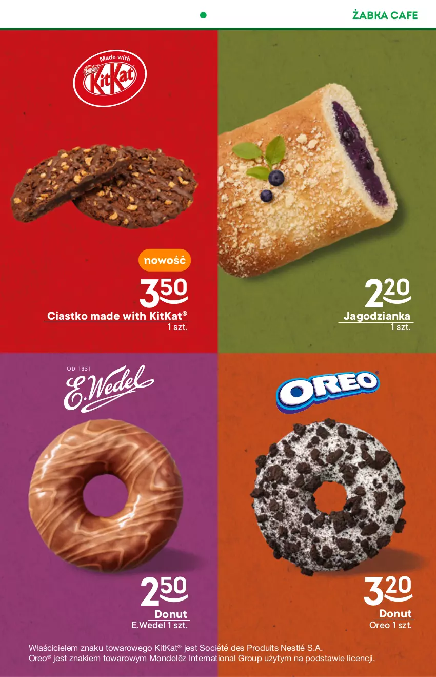 Gazetka promocyjna Żabka - ważna 05.10 do 11.10.2022 - strona 27 - produkty: Donut, Jagodzianka, Nestlé, Oreo