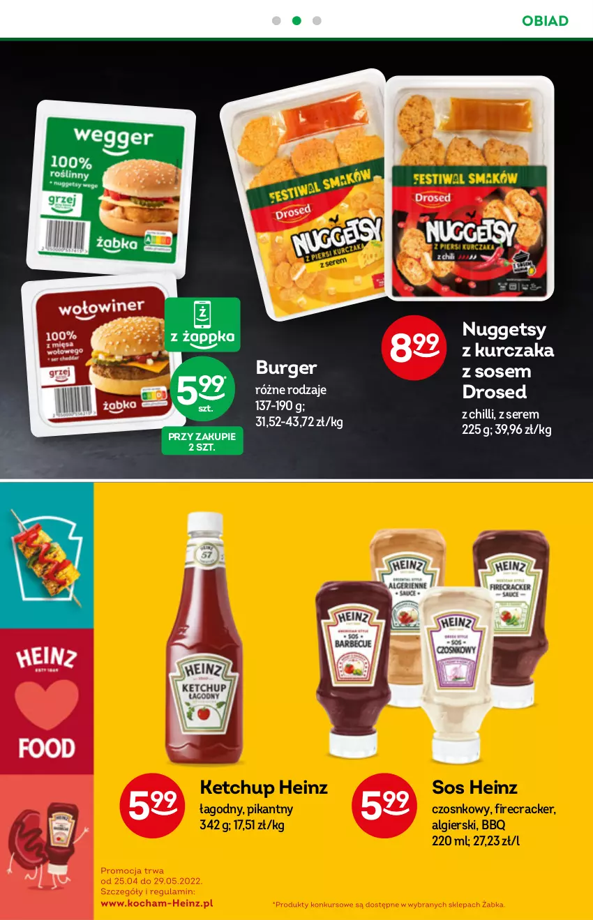 Gazetka promocyjna Żabka - ważna 05.10 do 11.10.2022 - strona 37 - produkty: Burger, Heinz, Ketchup, Kurczak, LG, Ser, Sos