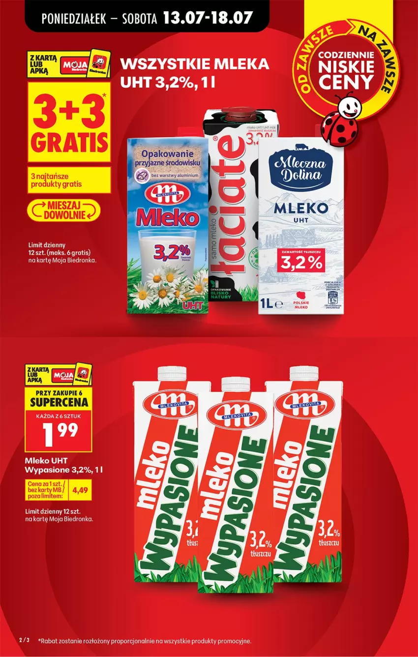 Gazetka promocyjna Biedronka - Od Poniedziałku - ważna 13.07 do 18.07.2026 - strona 2 - produkty: Gra, Mleko, Por