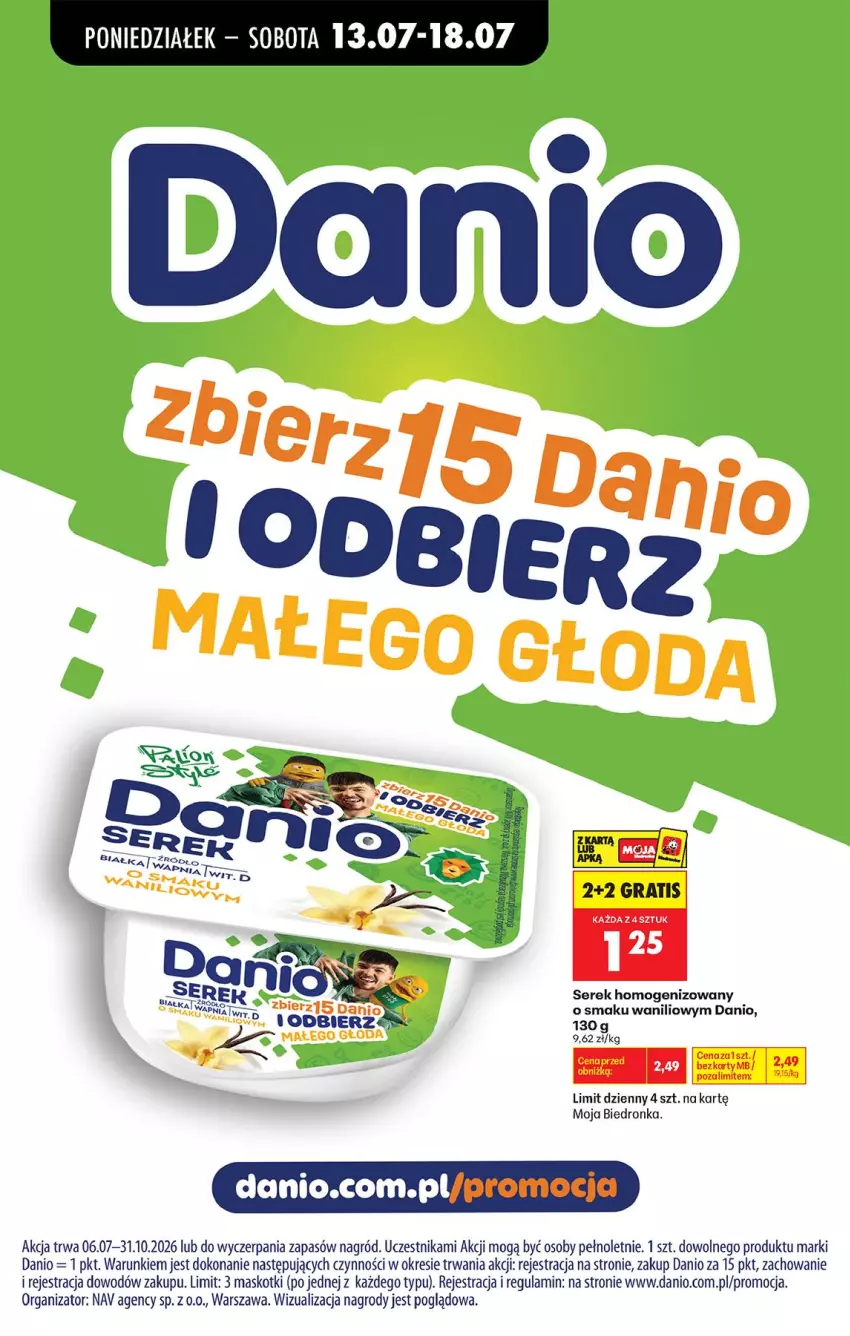 Gazetka promocyjna Biedronka - Od Poniedziałku - ważna 13.07 do 18.07.2026 - strona 48 - produkty: Danio, Gra, LG, Ser, Serek, Serek homogenizowany