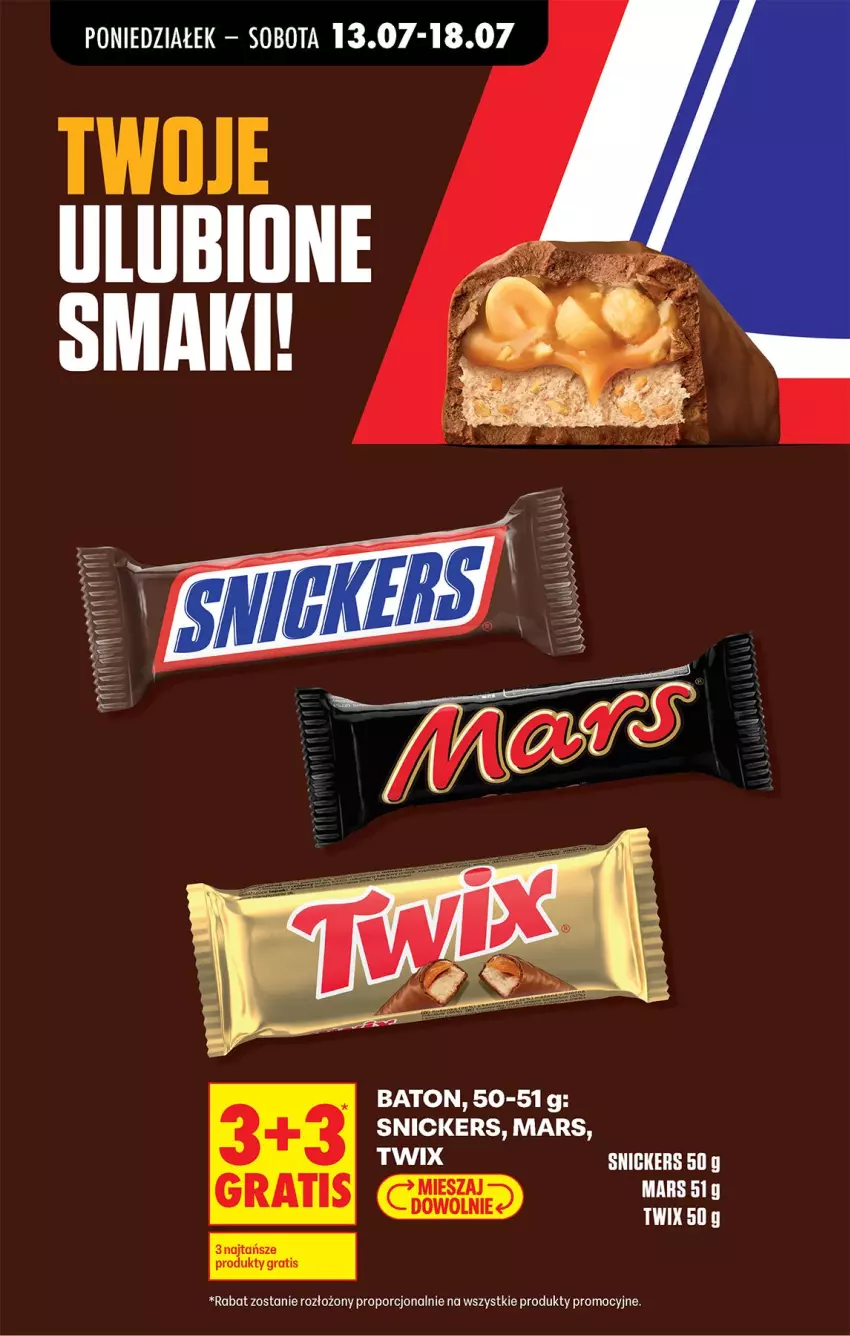 Gazetka promocyjna Biedronka - Od Poniedziałku - ważna 13.07 do 18.07.2026 - strona 63 - produkty: Baton, Gra, Mars, Por, Snickers, Twix