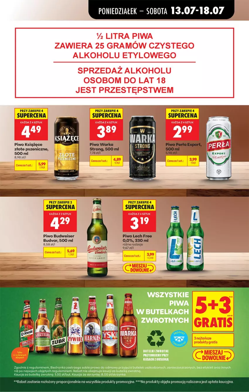 Gazetka promocyjna Biedronka - Od Poniedziałku - ważna 13.07 do 18.07.2026 - strona 73 - produkty: Piwo, Por, Ser, Warka