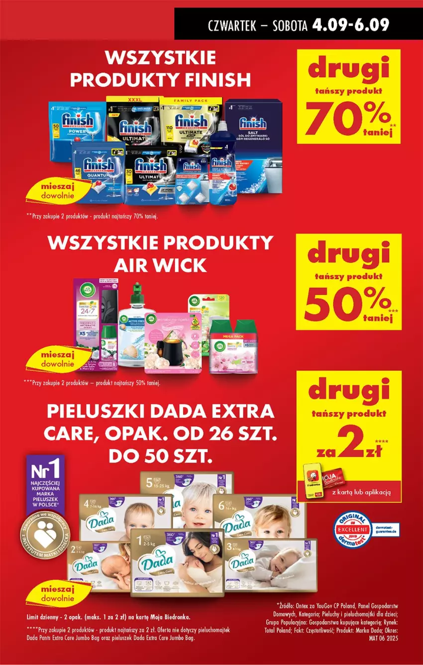 Gazetka promocyjna Biedronka - Od Czwartku - ważna 04.09 do 10.09.2025 - strona 13 - produkty: Air Wick, Dada, Finish, O Bag