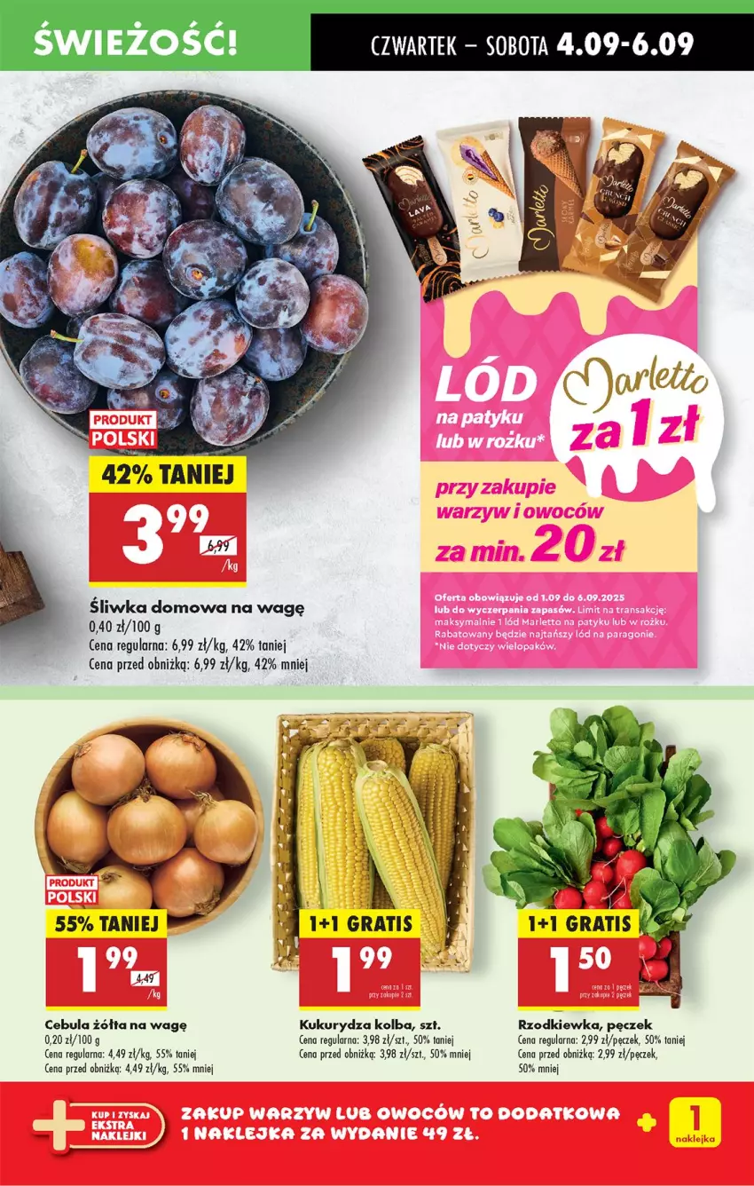 Gazetka promocyjna Biedronka - Od Czwartku - ważna 04.09 do 10.09.2025 - strona 17 - produkty: Cebula, Kukurydza, Rzodkiewka