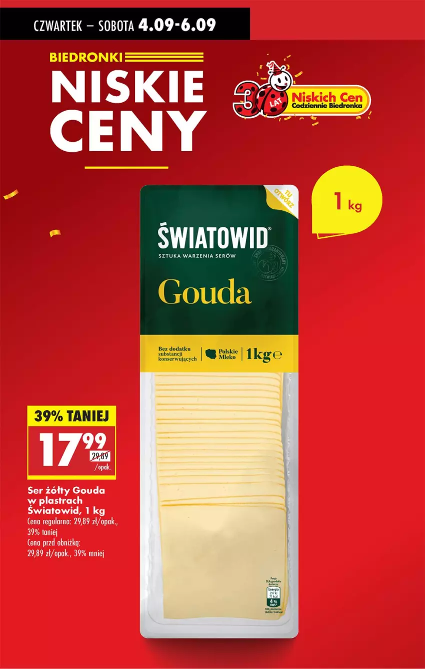 Gazetka promocyjna Biedronka - Od Czwartku - ważna 04.09 do 10.09.2025 - strona 3 - produkty: Gouda, Ser