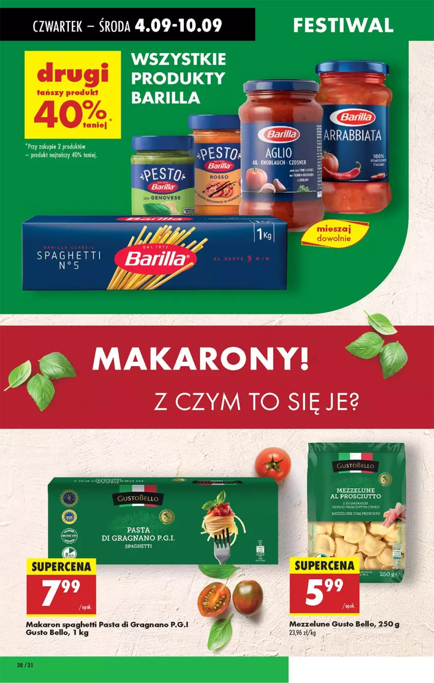 Gazetka promocyjna Biedronka - Od Czwartku - ważna 04.09 do 10.09.2025 - strona 38 - produkty: Barilla, Bell, Gra, Makaron, Spaghetti
