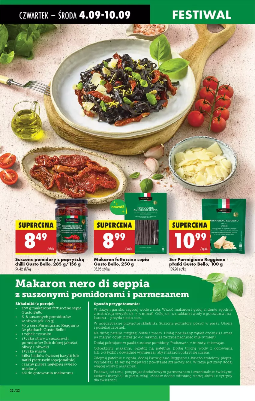 Gazetka promocyjna Biedronka - Od Czwartku - ważna 04.09 do 10.09.2025 - strona 40 - produkty: Bazyl, Bell, Cytryny, Czosnek, Lanki, Makaron, Masło, Nuty, Parmezan, Pieprz, Pomidory, Por, Rum, Sejf, Ser, Sól, Sos, Suszone pomidory