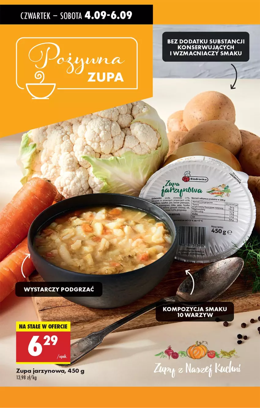 Gazetka promocyjna Biedronka - Od Czwartku - ważna 04.09 do 10.09.2025 - strona 46 - produkty: Por, Ser, Warzywa, Woda, Ziemniaki, Zupa