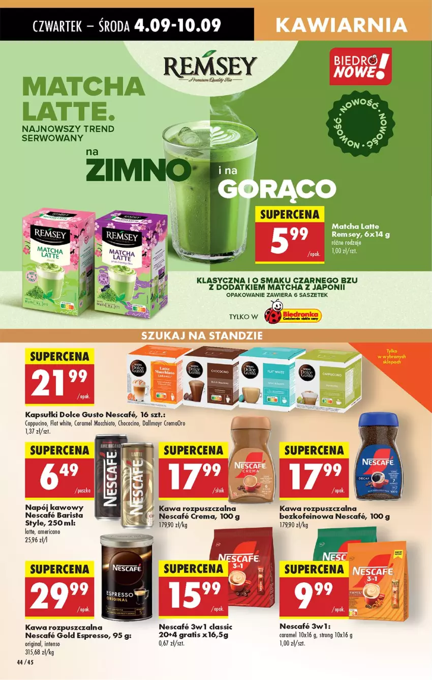 Gazetka promocyjna Biedronka - Od Czwartku - ważna 04.09 do 10.09.2025 - strona 60 - produkty: Chia, Dallmayr, Dolce Gusto, Gin, Gra, Kawa, Kawa rozpuszczalna, Napój, Ser