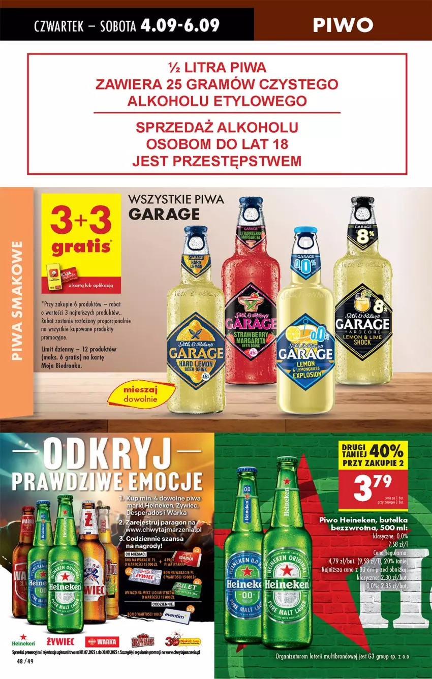 Gazetka promocyjna Biedronka - Od Czwartku - ważna 04.09 do 10.09.2025 - strona 68 - produkty: Gra, Heineken, Piwo, Por