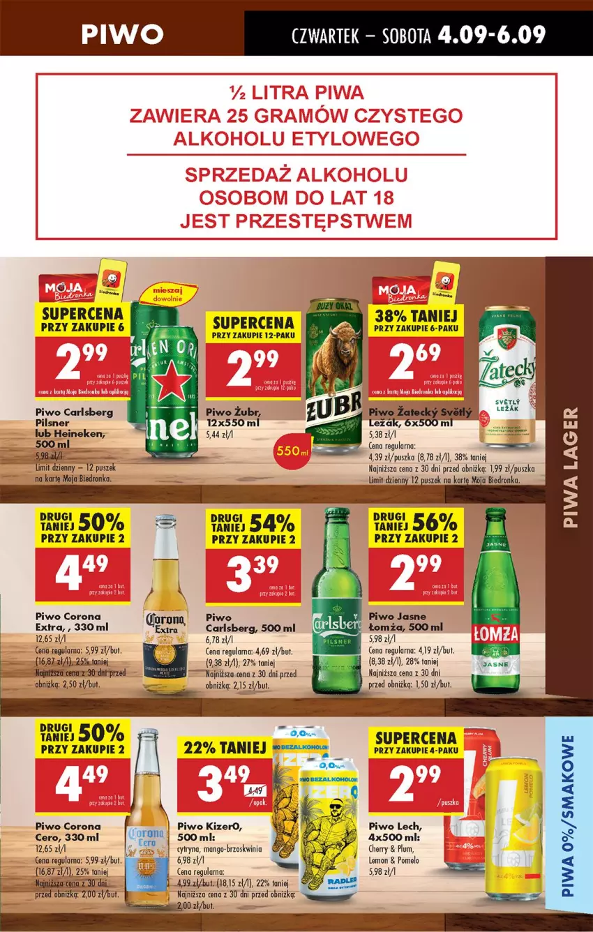 Gazetka promocyjna Biedronka - Od Czwartku - ważna 04.09 do 10.09.2025 - strona 69 - produkty: Carlsberg, Heineken, Mango, Piwa, Piwo, Piwo jasne, Pomelo