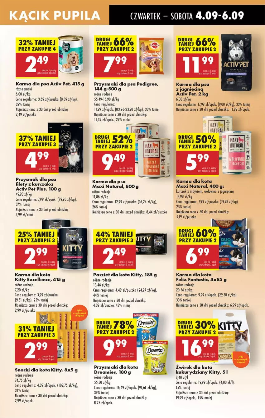 Gazetka promocyjna Biedronka - Od Czwartku - ważna 04.09 do 10.09.2025 - strona 77 - produkty: Fa, Fanta, Felix, Kurczak, Pasztet, Pedigree, Przysmak dla psa, Przysmaki, Wołowina