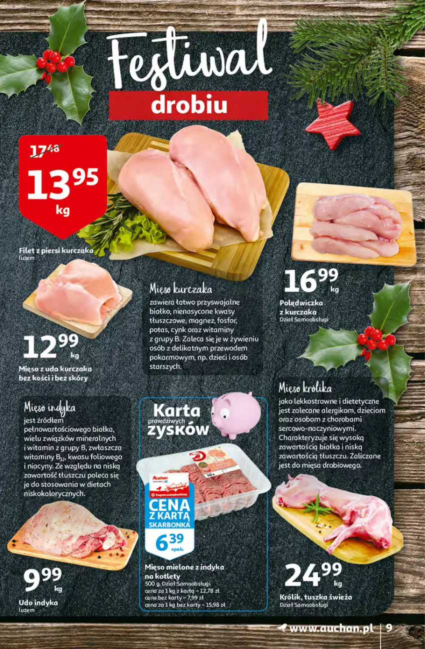 Gazetka promocyjna Auchan - Magia rabatów Hipermarkaty - ważna 12.11 do 17.11.2021 - strona 9 - produkty: AEG, Fa, Kurczak, Magnez, Mięso, Ser, Sok