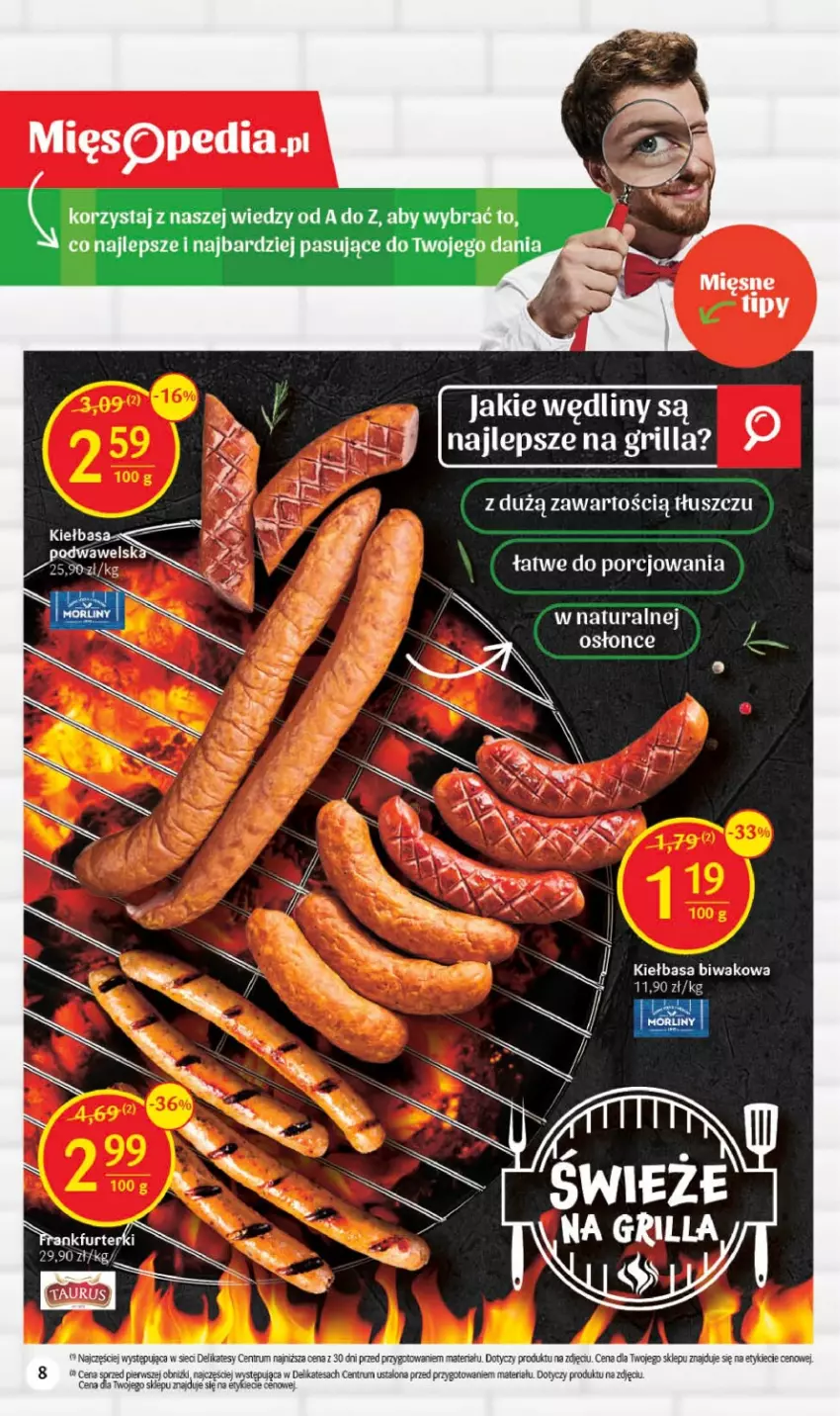 Gazetka promocyjna Delikatesy Centrum - Gazetka DC32 - ważna 17.08 do 23.08.2023 - strona 8 - produkty: Grill, Kiełbasa, Por, Rum