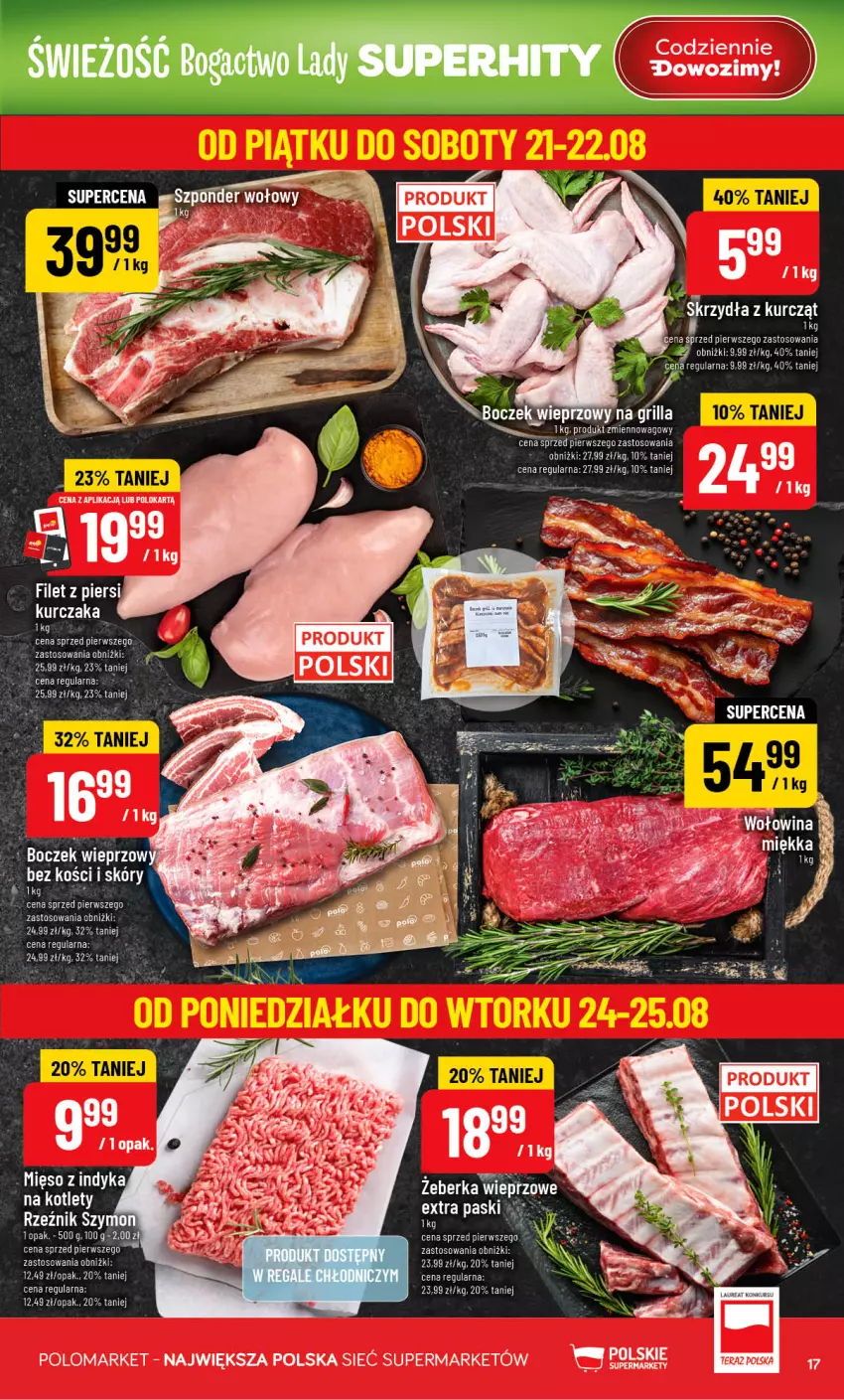 Gazetka promocyjna PoloMarket - Gazetka POLOmarket - ważna 19.08 do 25.08.2026 - strona 17 - produkty: Grill, Kurczak, Laur, Mięso, Mięso z indyka