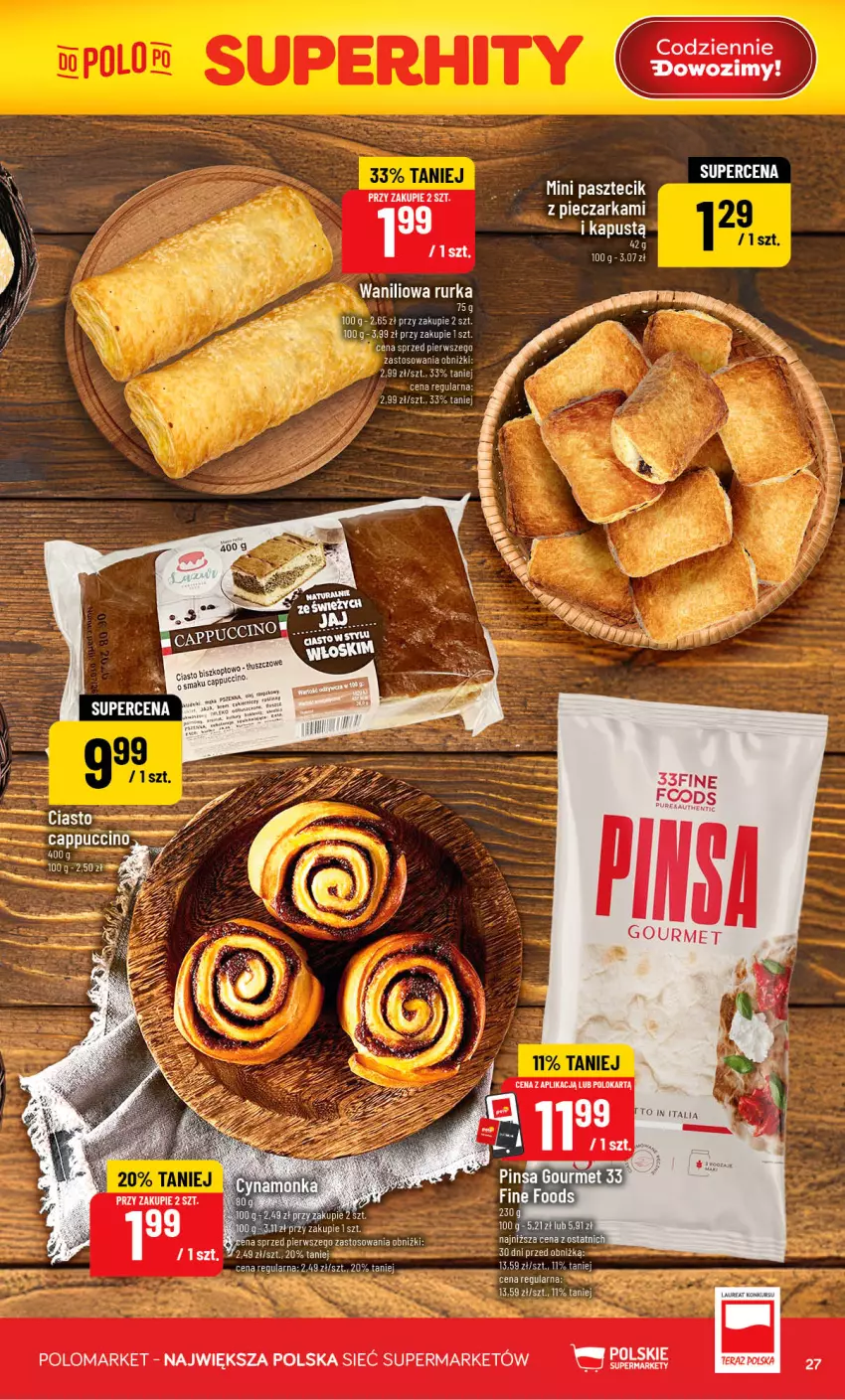 Gazetka promocyjna PoloMarket - Gazetka POLOmarket - ważna 19.08 do 25.08.2026 - strona 27 - produkty: Cappuccino, Kapustą, Laur, Nuty, Piec, Pieczarka, Por