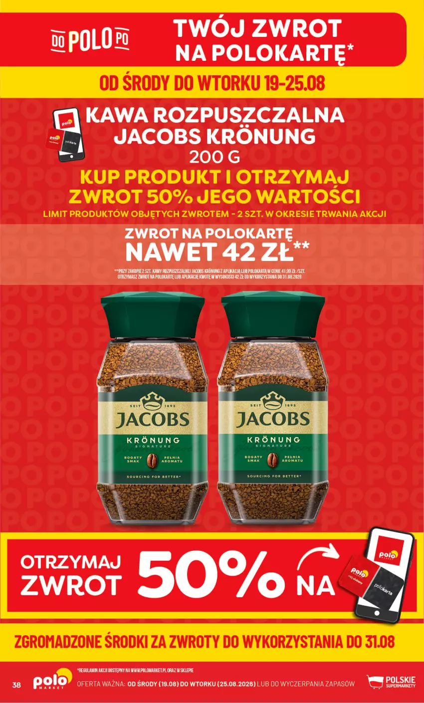 Gazetka promocyjna PoloMarket - Gazetka POLOmarket - ważna 19.08 do 25.08.2026 - strona 38 - produkty: Jacobs, Sok