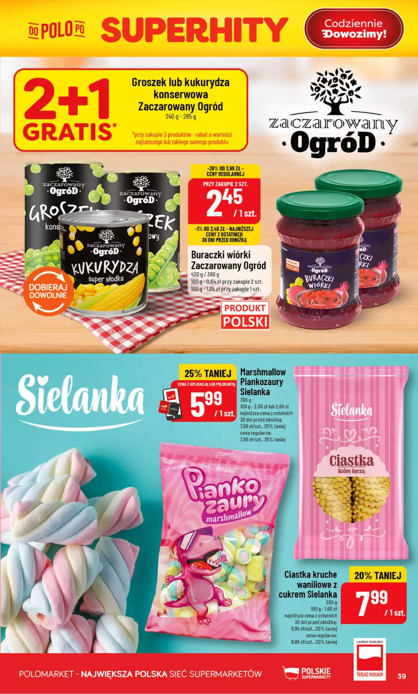 Gazetka promocyjna PoloMarket - Gazetka POLOmarket - ważna 19.08 do 25.08.2026 - strona 39 - produkty: Buraczki, Ciastka, Groszek, Kukurydza, Laur, Ogród, Ser