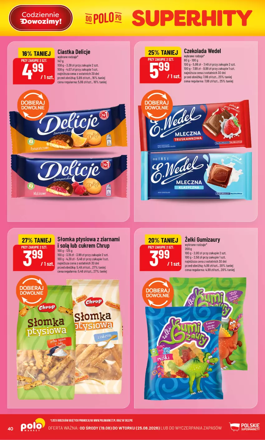 Gazetka promocyjna PoloMarket - Gazetka POLOmarket - ważna 19.08 do 25.08.2026 - strona 40 - produkty: Ciastka, Czekolada, Delicje