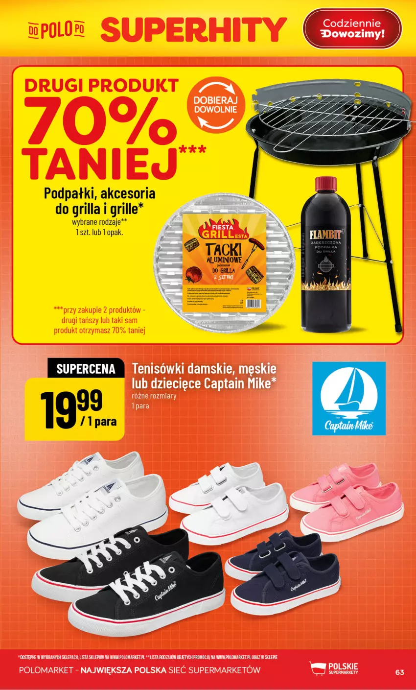 Gazetka promocyjna PoloMarket - Gazetka POLOmarket - ważna 19.08 do 25.08.2026 - strona 63 - produkty: Dzieci, Grill, Tenisówki