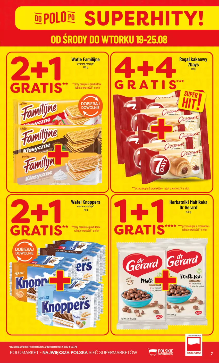 Gazetka promocyjna PoloMarket - Gazetka POLOmarket - ważna 19.08 do 25.08.2026 - strona 7 - produkty: Dr Gerard, Fa, Herbatniki, Jutrzenka, Kakao, Knoppers, Rogal, Wafle