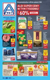 Gazetka promocyjna Aldi - Pełna oferta - Gazetka - ważna od 09.08 do 09.08.2025 - strona 1 - produkty: Mięso mielone z szynki, Mięso mielone, Ser, Smakowita, Papier, Chipsy, Dallmayr, Kawa mielona, Kawa, Piórnik, Plecak, Papier toaletowy, Golden Seafood, Tuńczyk, Gouda, Grill, Olej, Mięso, Danie gotowe