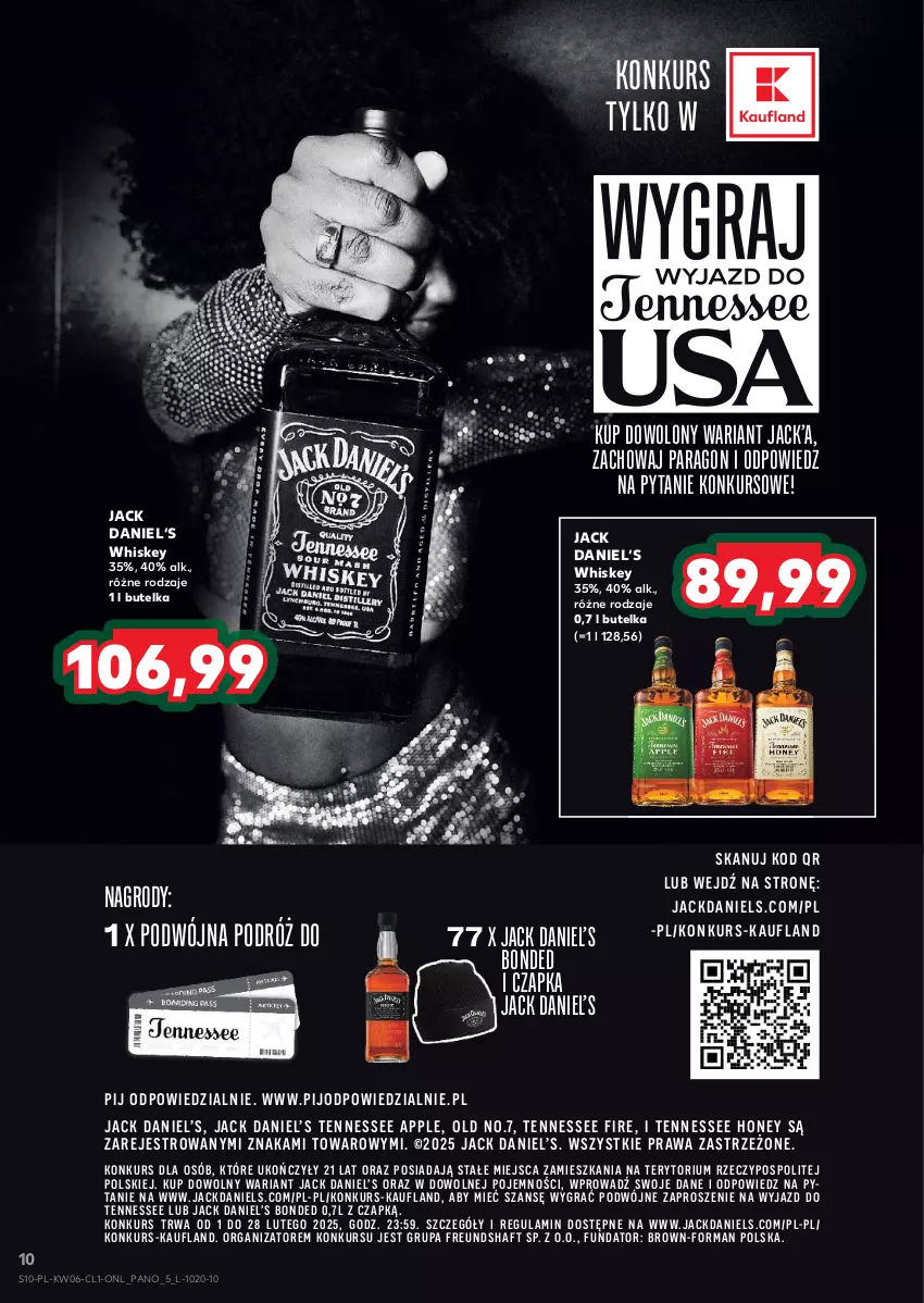 Gazetka promocyjna Kaufland - Barek Kauflandu - ważna 06.02 do 19.02.2025 - strona 10 - produkty: Czapka, Gra, Whiskey