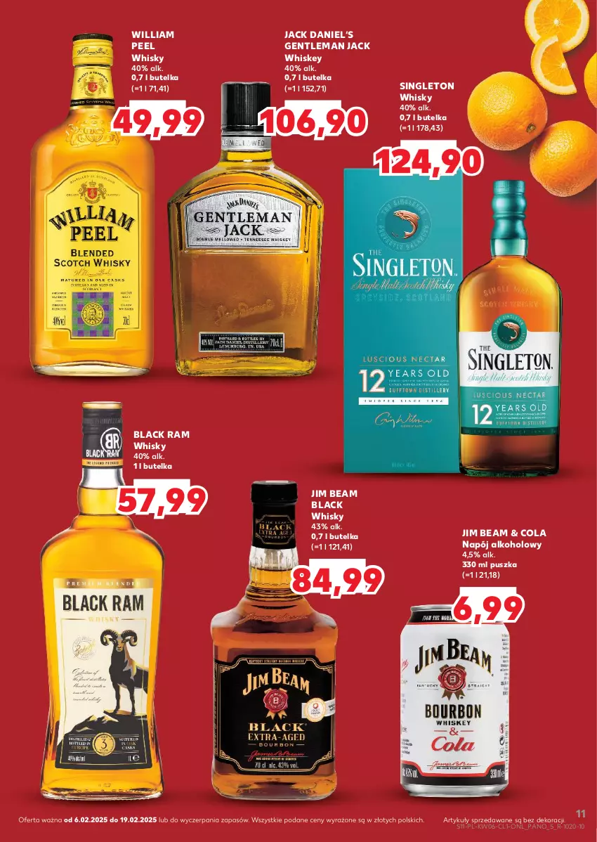 Gazetka promocyjna Kaufland - Barek Kauflandu - ważna 06.02 do 19.02.2025 - strona 11 - produkty: Jim Beam, Lack, Napój, Whiskey, Whisky