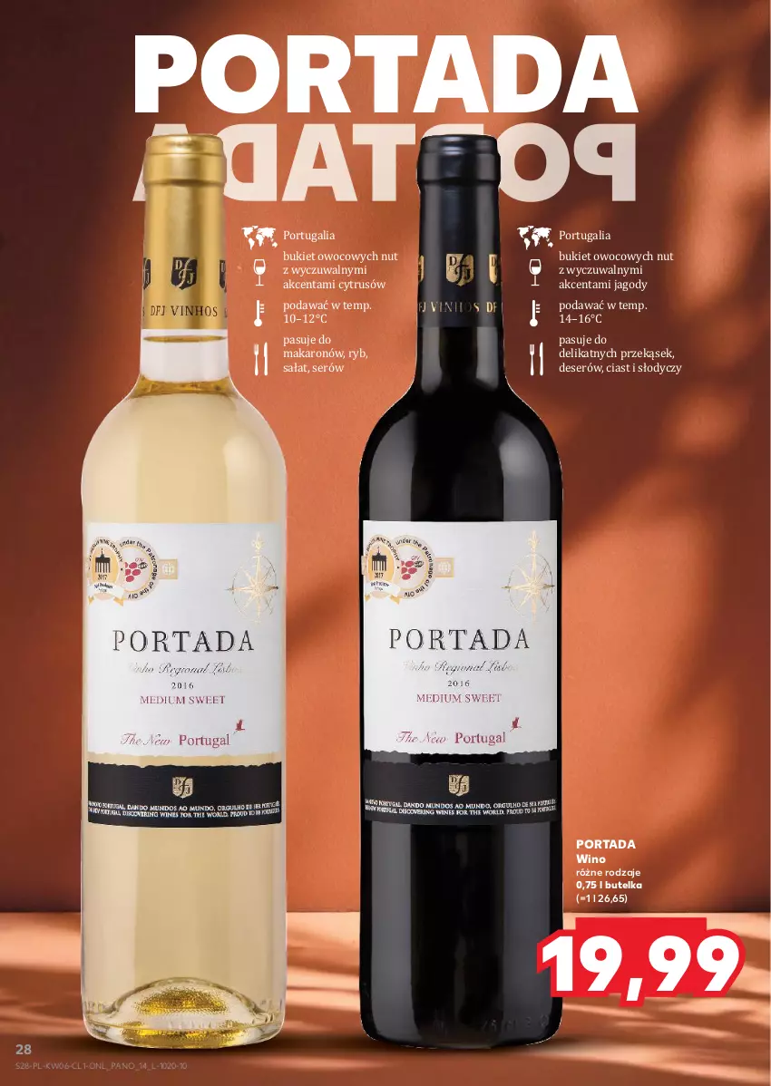 Gazetka promocyjna Kaufland - Barek Kauflandu - ważna 06.02 do 19.02.2025 - strona 28 - produkty: Bukiet, Deser, Jagody, Makaron, Por, Portada, Sałat, Ser, Wino