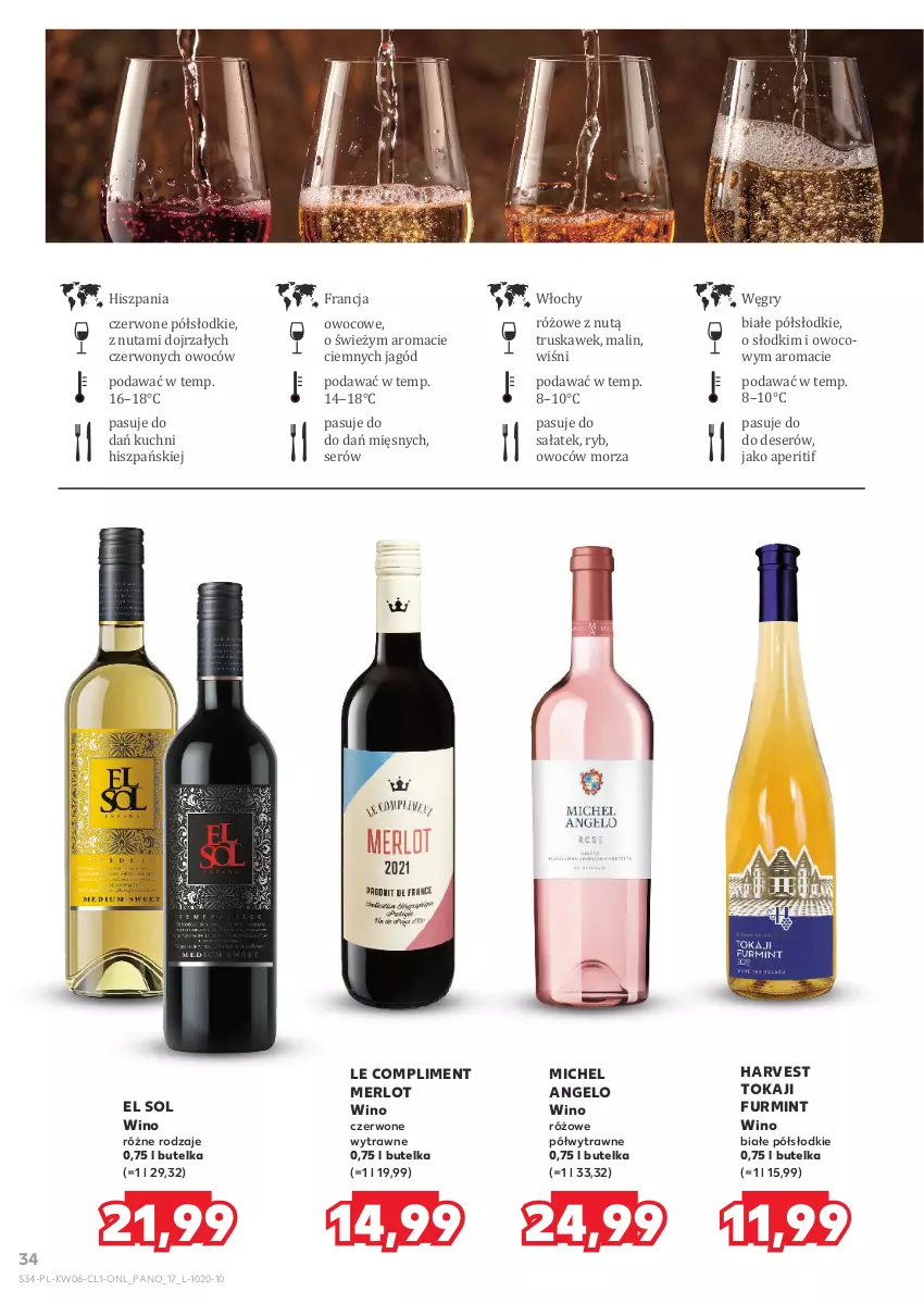 Gazetka promocyjna Kaufland - Barek Kauflandu - ważna 06.02 do 19.02.2025 - strona 34 - produkty: Deser, Gry, Merlot, Sałat, Ser, Tokaji, Wino, Wino czerwone