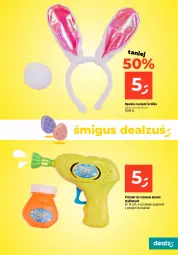 Gazetka promocyjna Dealz - MAKE A DEALZ - Gazetka - ważna od 27.03 do 27.03.2024 - strona 19 - produkty: Opaska, Pojemnik, Królik, Pistolet