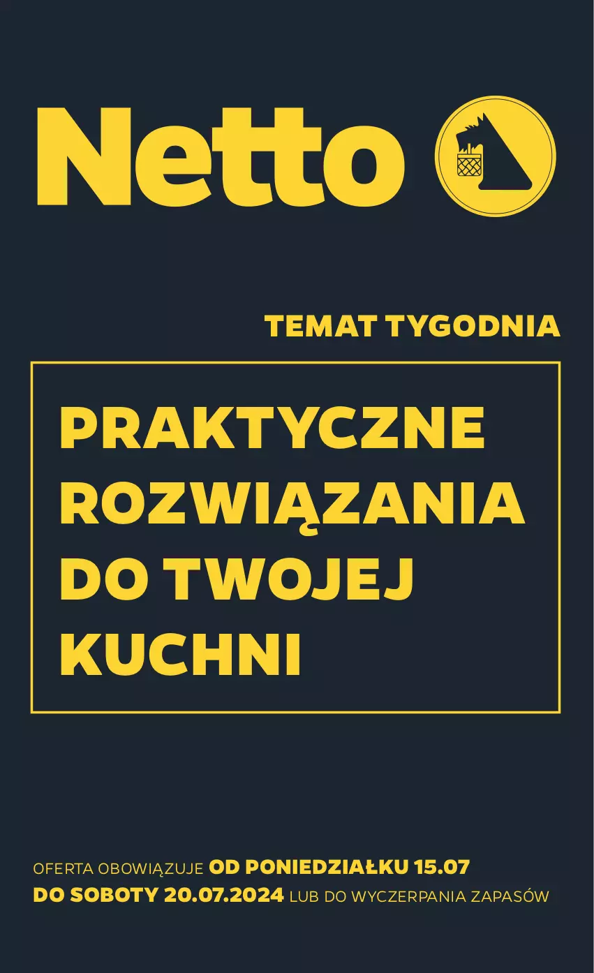 Gazetka promocyjna Netto - Od Poniedziałku Przemysłowa - ważna 15.07 do 20.07.2024 - strona 1