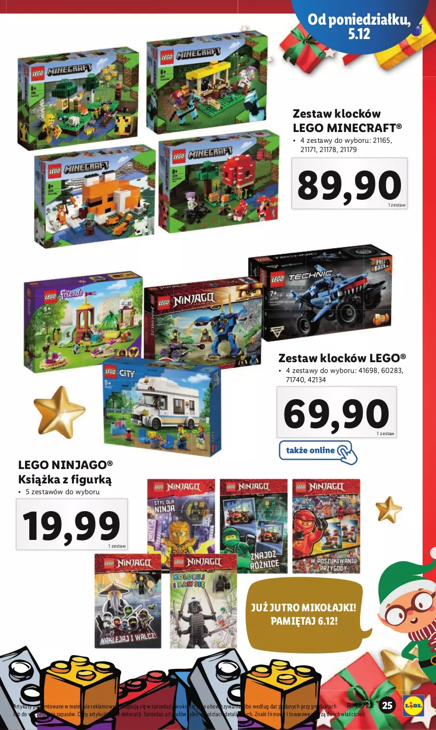 Gazetka promocyjna Lidl - GAZETKA - ważna 05.12 do 11.12.2022 - strona 25 - produkty: Książka, LEGO, LEGO Minecraft, LEGO Ninjago, Mięta, Minecraft