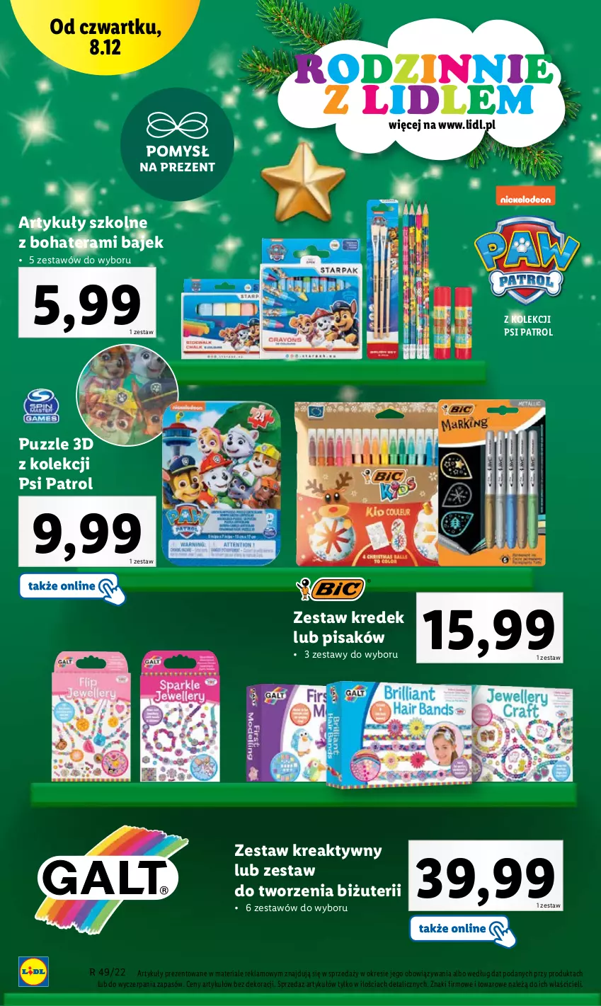 Gazetka promocyjna Lidl - GAZETKA - ważna 05.12 do 11.12.2022 - strona 54 - produkty: Psi Patrol, Puzzle, Tera