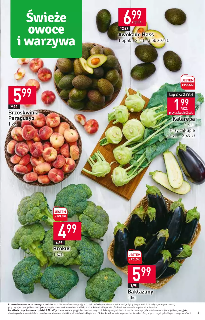 Gazetka promocyjna Stokrotka - Supermarket - ważna 13.07 do 19.07.2023 - strona 3 - produkty: Mięso, Owoce, Warzywa