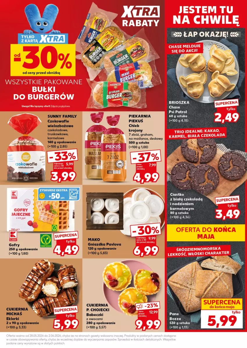 Gazetka promocyjna Kaufland - Mocny Start - ważna 01.06 do 02.06.2026 - strona 17 - produkty: Babeczki, Chleb, Cukier, Fa, Gofry, Gra, Wafle