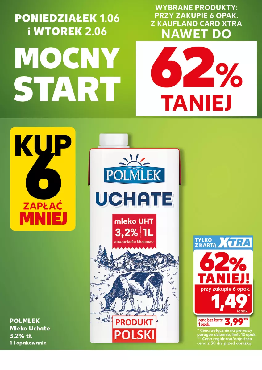 Gazetka promocyjna Kaufland - Mocny Start - ważna 01.06 do 02.06.2026 - strona 2 - produkty: Mleko, POLMLEK