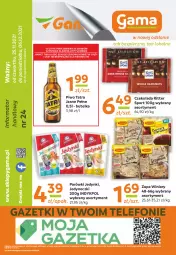Gazetka promocyjna Gama - Gazetka Gama - Gazetka - ważna od 06.12 do 06.12.2021 - strona 12 - produkty: Piwa, Piwo, Piec, Ser, Por, Gra, Telefon, Zupa, Parówki, Winiary, Tatra, Sport, Czekolada, Ritter Sport