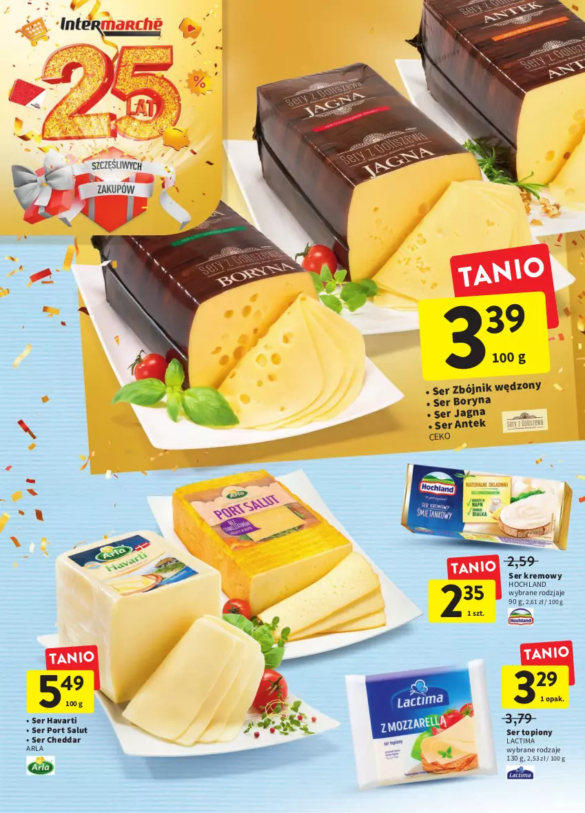 Gazetka promocyjna Intermarche - Gazetka Intermarche - ważna 13.10 do 19.10.2022 - strona 24 - produkty: Cheddar, Havarti, Hochland, Por, Ser, Ser topiony, Top