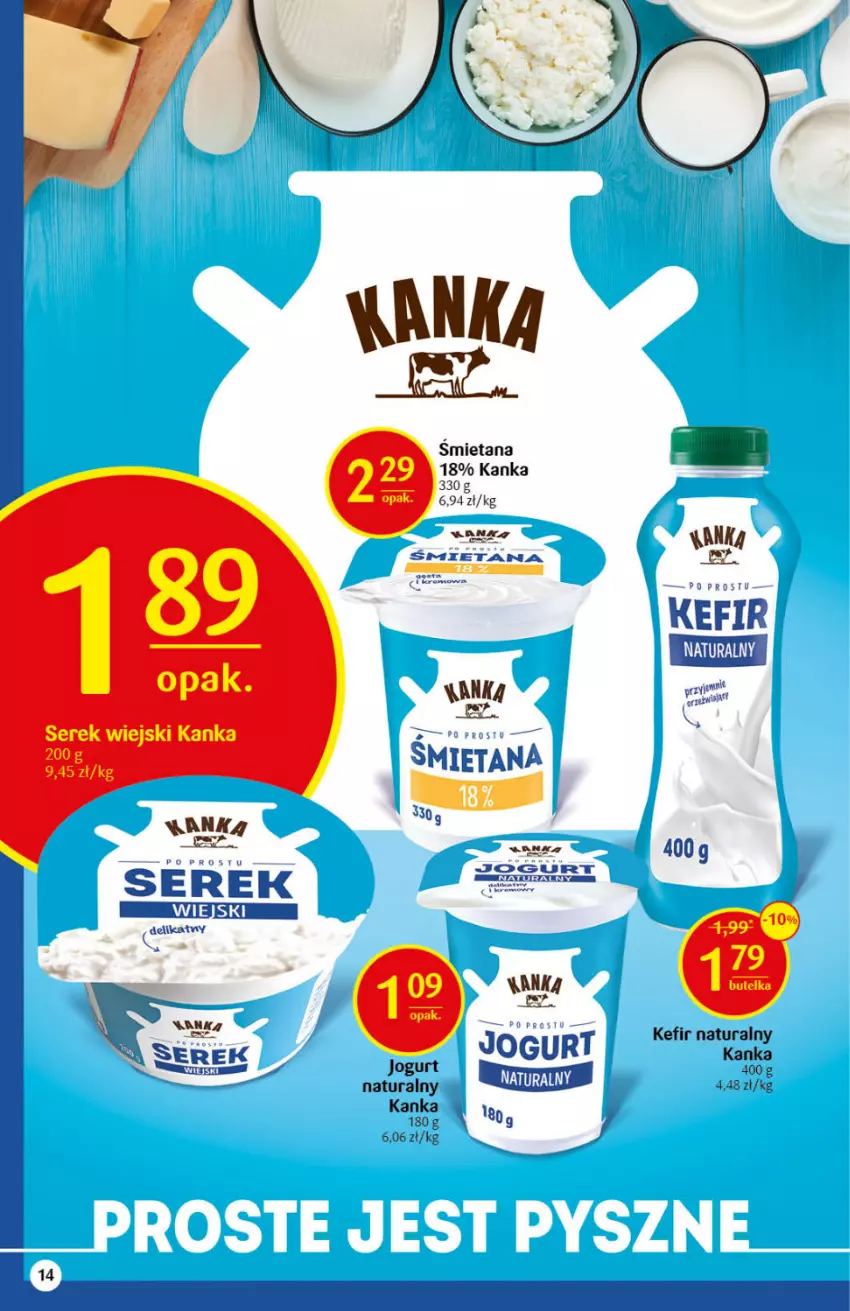Gazetka promocyjna Delikatesy Centrum - Gazetka DC46 n. fresh - ważna 18.11 do 24.11.2021 - strona 14 - produkty: Jogurt, Jogurt naturalny, Kefir, Kefir naturalny