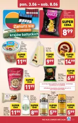Gazetka promocyjna Aldi - Pełna oferta - Gazetka - ważna od 08.06 do 08.06.2024 - strona 17 - produkty: Piwa, Piwo, Sok, Ser, Mus, Gra, Chipsy, Wafle, Chleb, Surimi