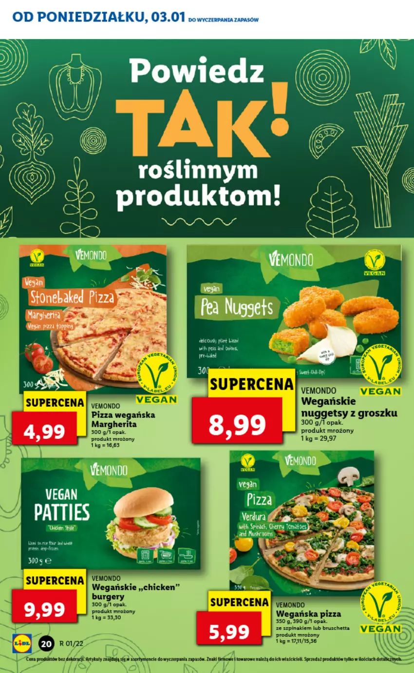 Gazetka promocyjna Lidl - GAZETKA - ważna 03.01 do 05.01.2022 - strona 20 - produkty: Fa, Pizza