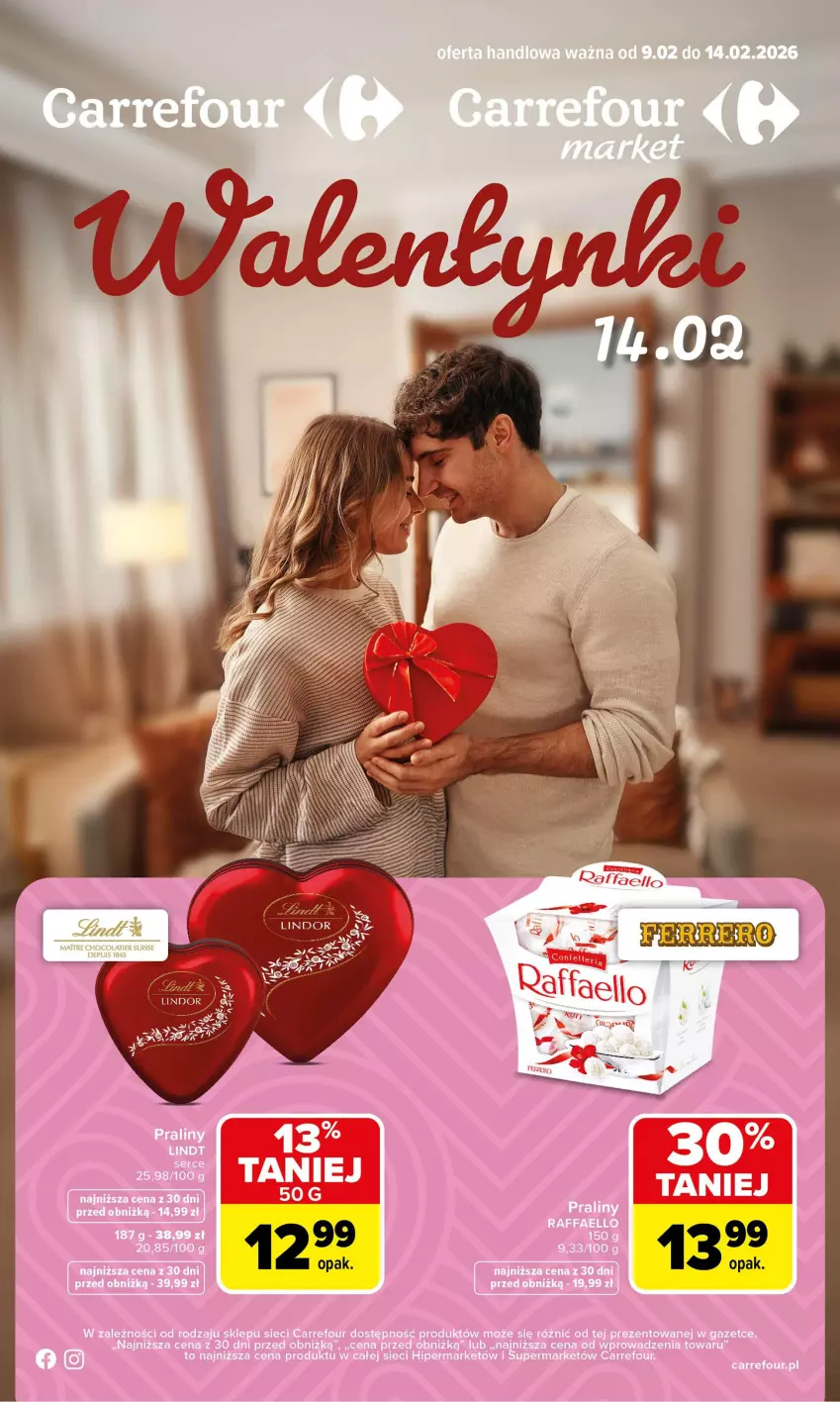 Gazetka promocyjna Carrefour - Gazetka Walentynki - ważna 09.02 do 14.02.2026 - strona 1