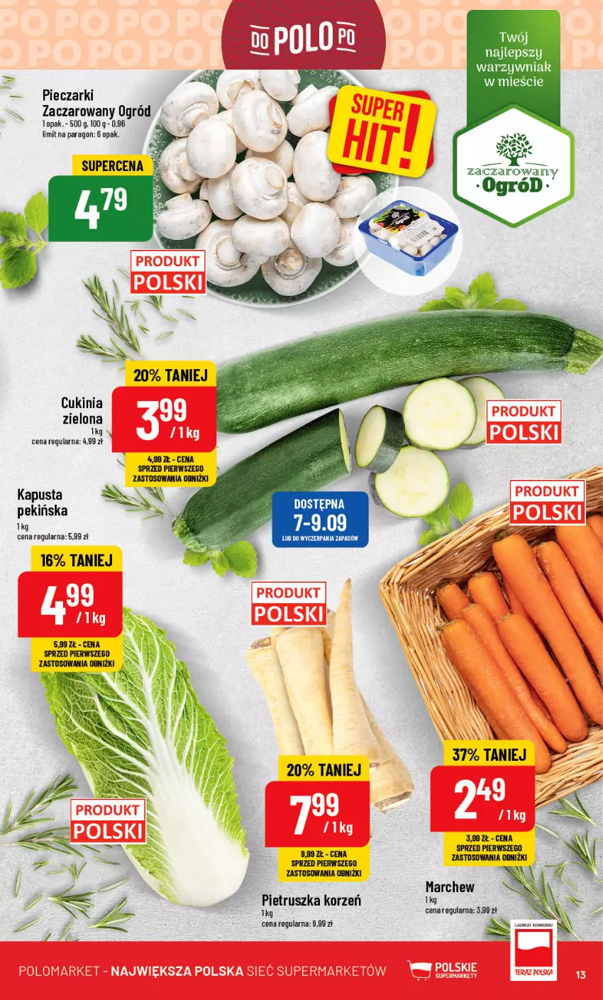 Gazetka promocyjna PoloMarket - Gazetka pomocyjna - ważna 06.09 do 12.09.2023 - strona 13 - produkty: Ogród, Piec, Pietruszka