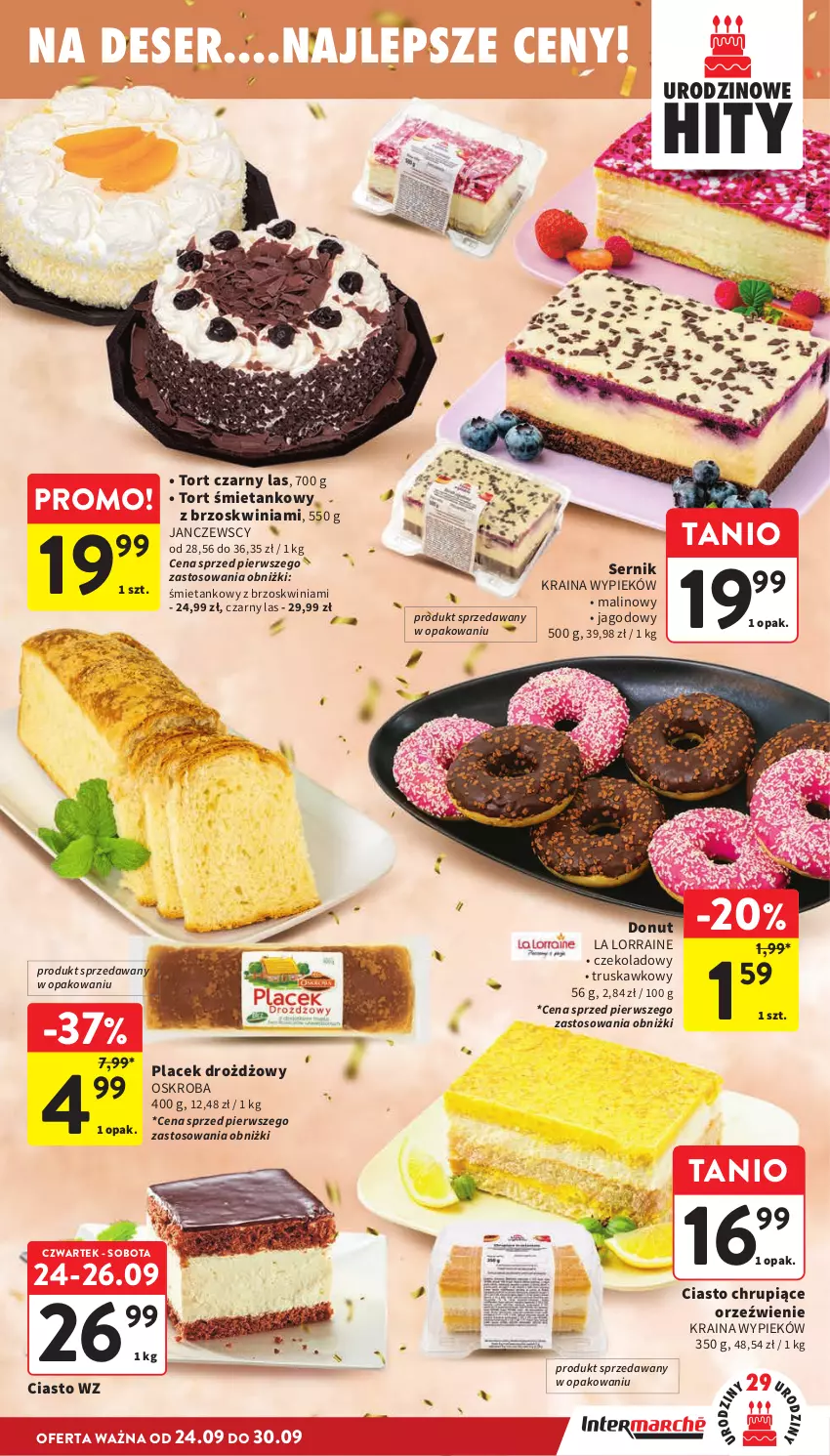 Gazetka promocyjna Intermarche - Gazetka promocyjna - ważna 24.09 do 30.09.2026 - strona 27 - produkty: Deser, Donut, Ser