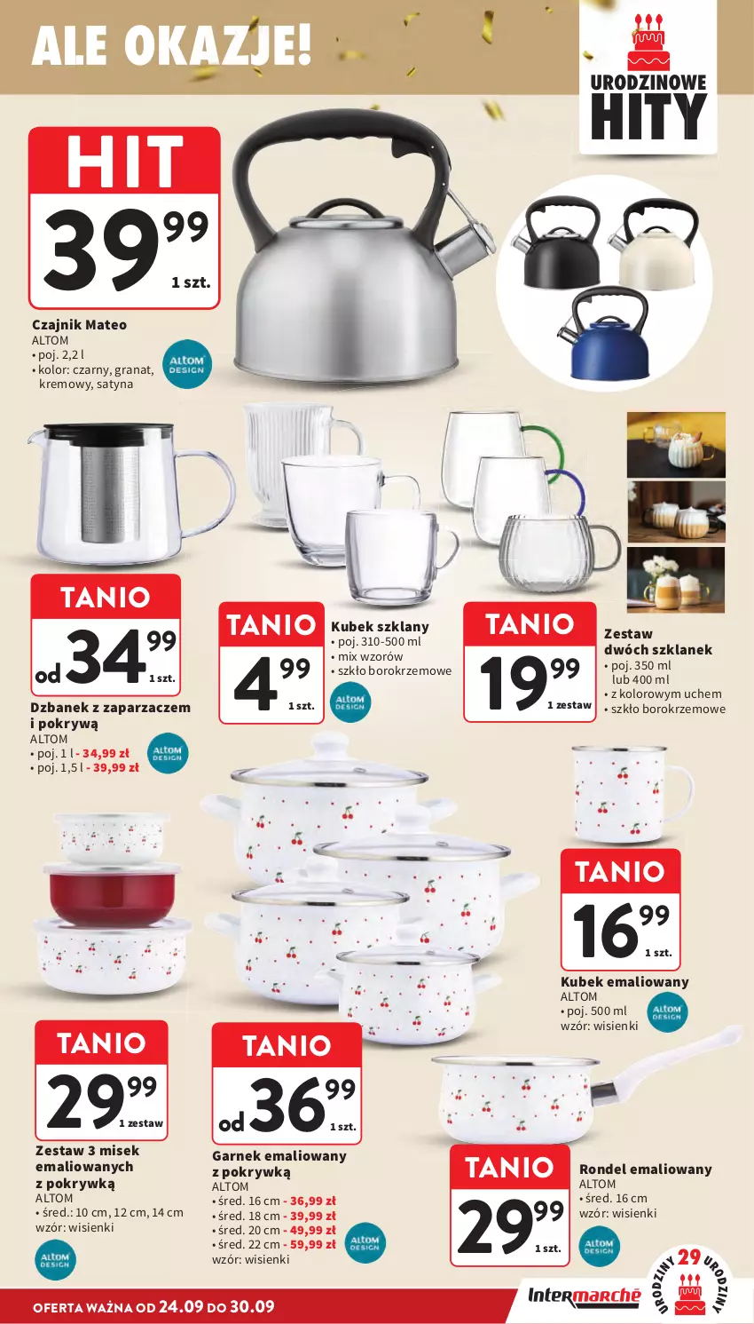 Gazetka promocyjna Intermarche - Gazetka promocyjna - ważna 24.09 do 30.09.2026 - strona 45 - produkty: Czajnik, Dzbanek, Garnek, Gra, Granat, Kubek, Rondel, Zaparzacz