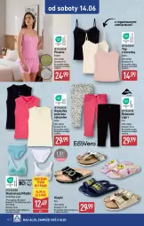 Gazetka promocyjna Aldi - Artykuły przemysłowe i tekstylia - Gazetka - ważna od 14.06 do 14.06.2025 - strona 10 - produkty: Klapki, Top, Ryba, Majtki, Biustonosz, Kosz, Koszulka, Wełna, Piżama, Fa