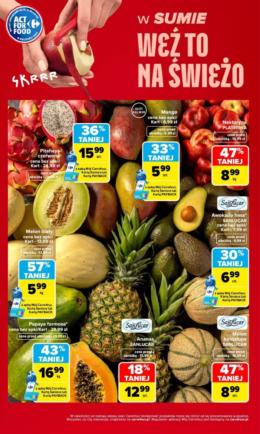 Gazetka promocyjna Carrefour - Gazetka Carrefour, Market w SUMIE weź to na świeżo - ważna 29.06 do 04.07.2026 - strona 4 - produkty: Ananas, Pitahaya