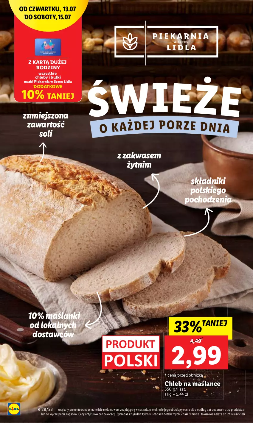 Gazetka promocyjna Lidl - GAZETKA - ważna 13.07 do 15.07.2023 - strona 36 - produkty: Chleb, Lanki